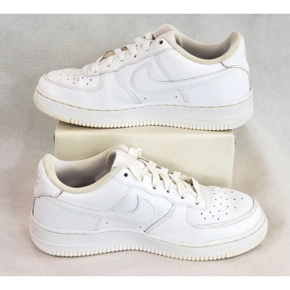 Nike Shoes - Nike Air Force 1 Triple White Low Top Sneakers 314192-117 Sz 5 Youth Womens 6.5
